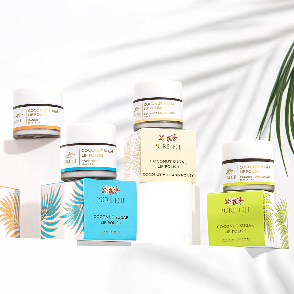 Coconut sugar lip polish