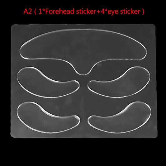 5Pcs Face Forehead Neck Eye anti Wrinkle Aging Care Sticker Pad Patch Reusable anti Wrinkle Silicone Patches Skin Lifting Tool